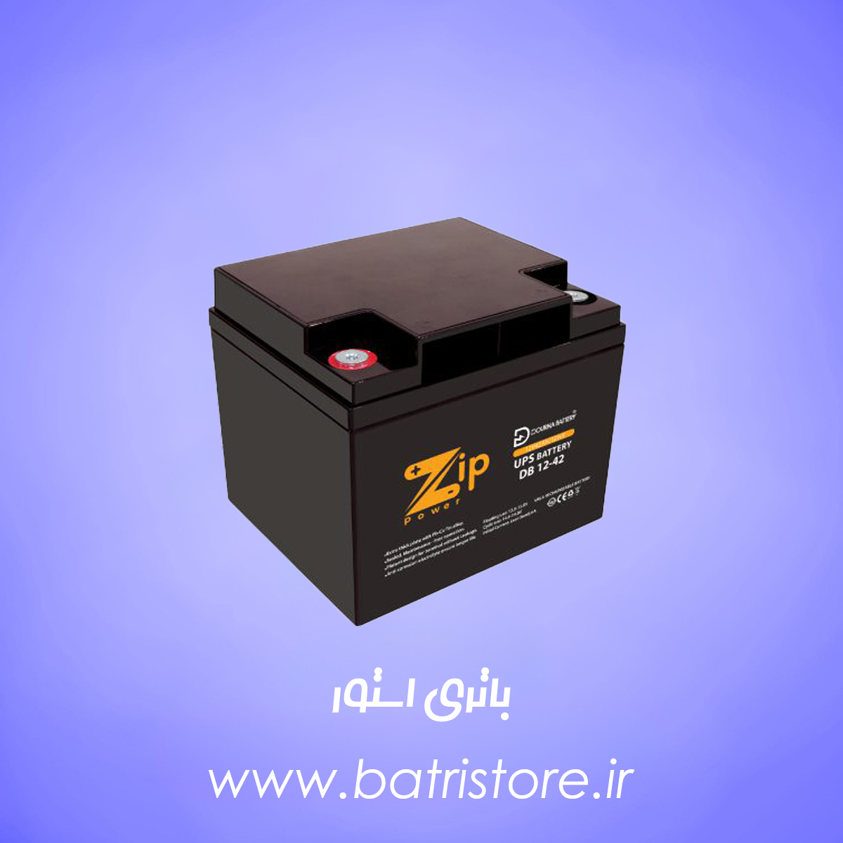باتری 12 ولت 42 امپر zip power